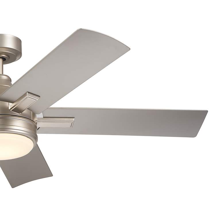 Image 5 52" Kichler Tide Weather+ Brushed Nickel LED Wet Remote Ceiling Fan more views