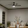 7_52" Kichler Tide Weather+ Olde Bronze LED Wet Remote Ceiling Fan more views
