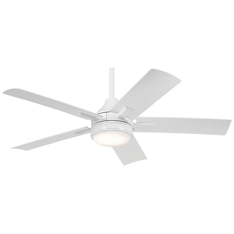 Image 3 52" Kichler Tide Weather+ White LED Wet Ceiling Fan with Remote