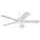 52" Kichler Tide Weather+ White LED Wet Ceiling Fan with Remote