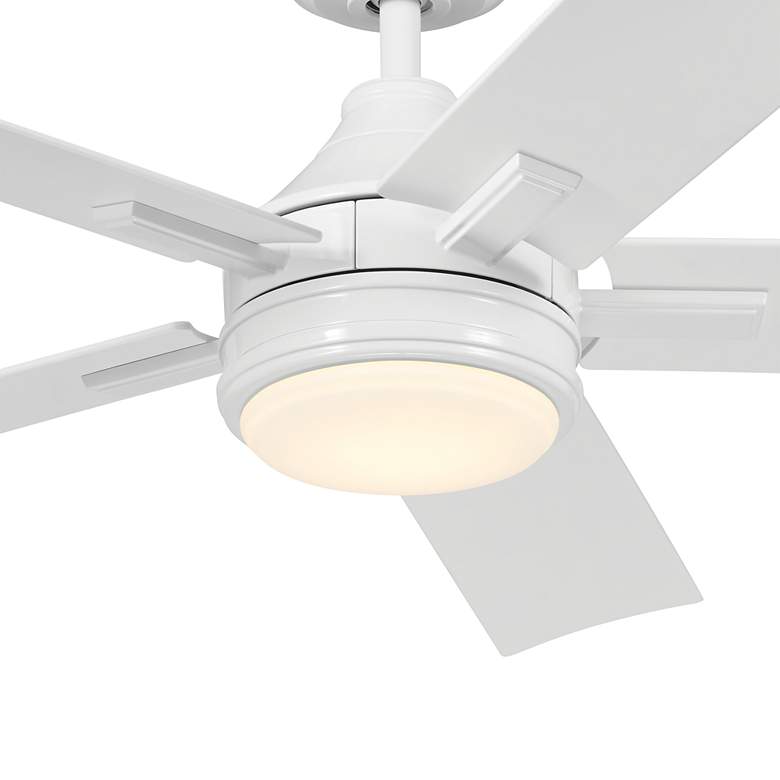 Image 4 52" Kichler Tide Weather+ White LED Wet Ceiling Fan with Remote more views