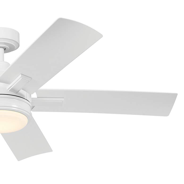 Image 5 52" Kichler Tide Weather+ White LED Wet Ceiling Fan with Remote more views