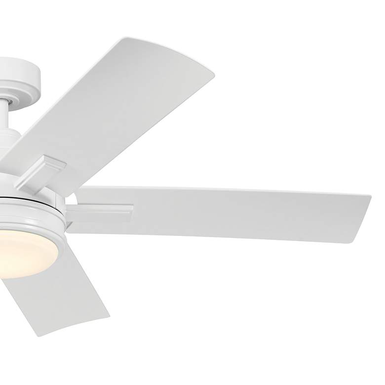 Image 6 52" Kichler Tide Weather+ White LED Wet Ceiling Fan with Remote more views