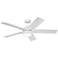 52" Kichler Tide White LED Outdoor Ceiling Fan with Remote