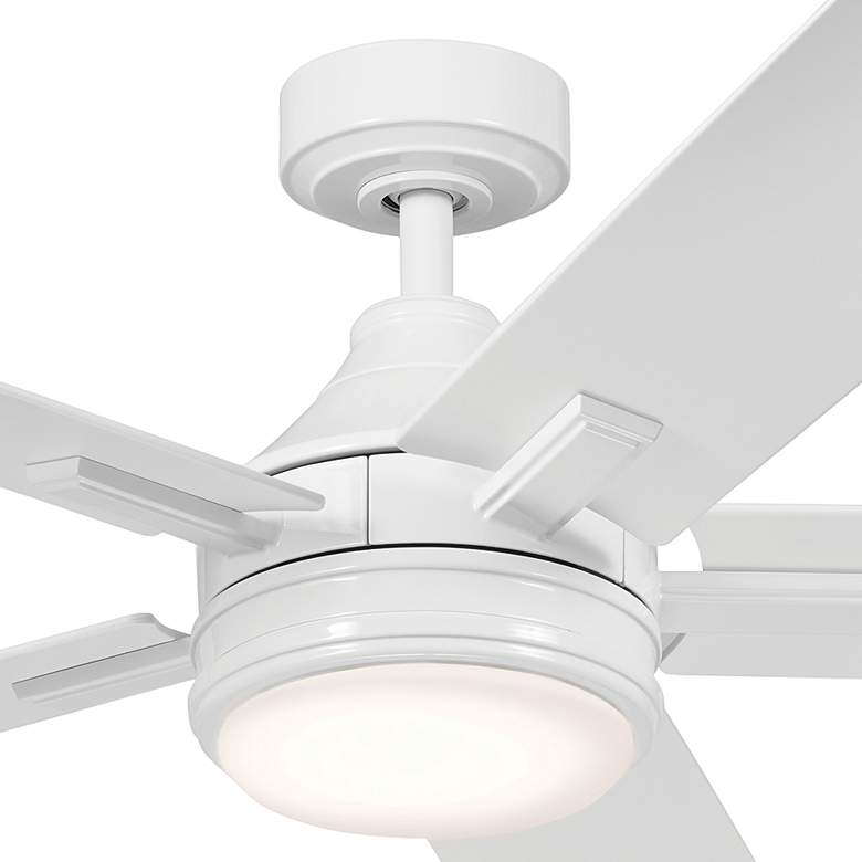 Image 4 52" Kichler Tide White LED Outdoor Ceiling Fan with Remote more views