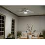 7_52" Kichler Tide White LED Outdoor Ceiling Fan with Remote more views