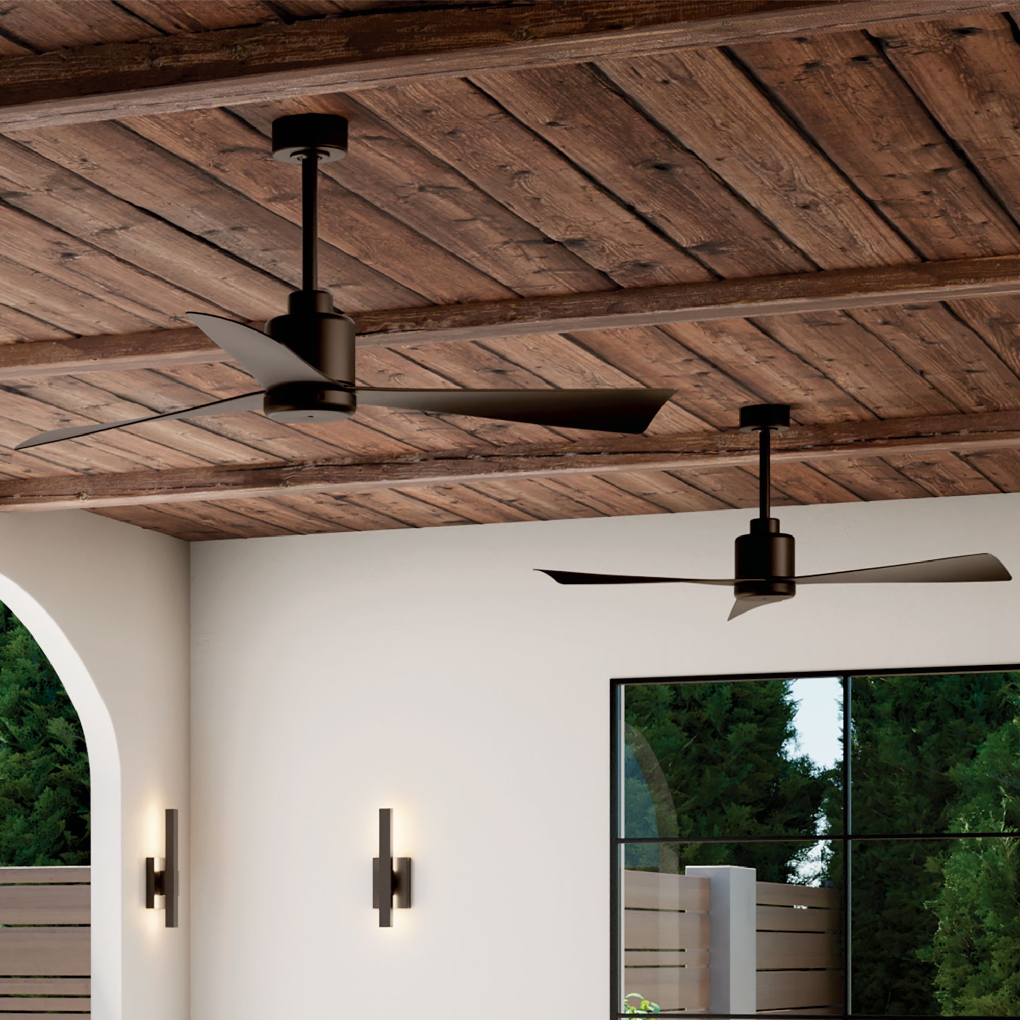 52" Kichler True Satin Natural Bronze Ceiling Fan