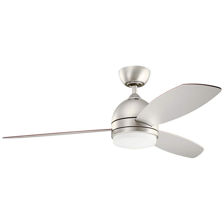 Image 2 52" Kichler Vassar Brushed Nickel LED Ceiling Fan with Wall Control