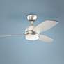 52" Kichler Vassar Brushed Nickel LED Ceiling Fan with Wall Control