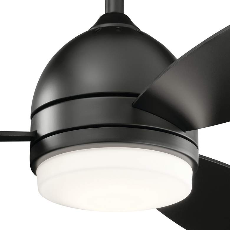 Image 4 52" Kichler Vassar Satin Black LED Ceiling Fan more views