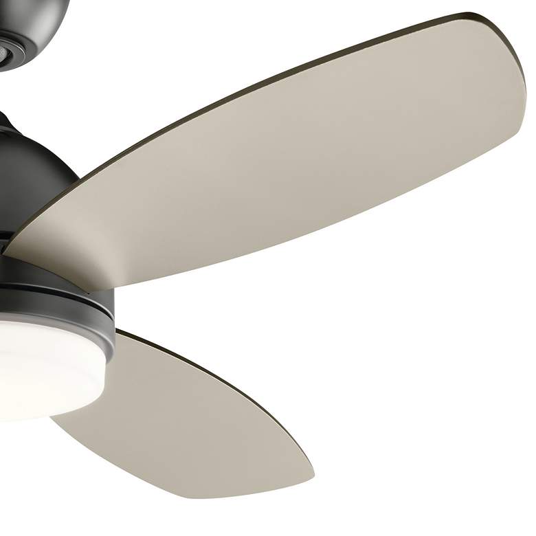 Image 5 52" Kichler Vassar Satin Black LED Ceiling Fan more views
