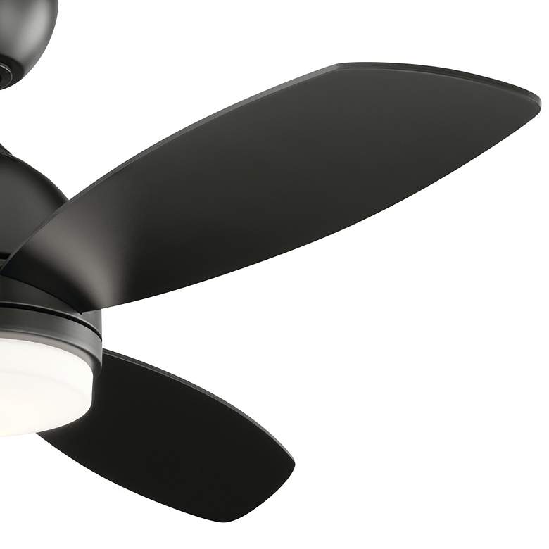 Image 6 52" Kichler Vassar Satin Black LED Ceiling Fan more views