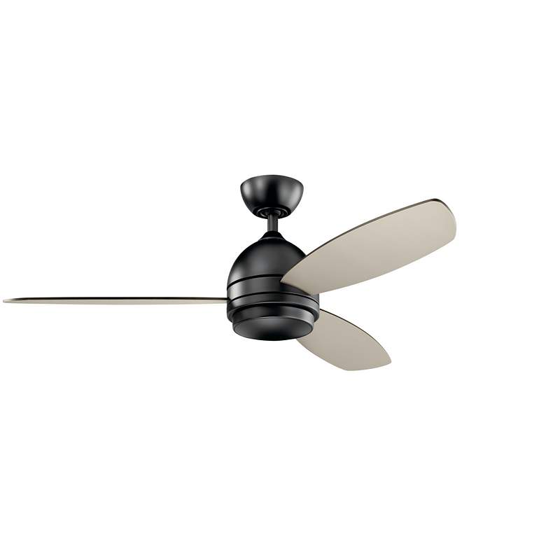 Image 7 52" Kichler Vassar Satin Black LED Ceiling Fan more views