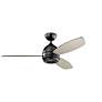 7_52" Kichler Vassar Satin Black LED Ceiling Fan more views