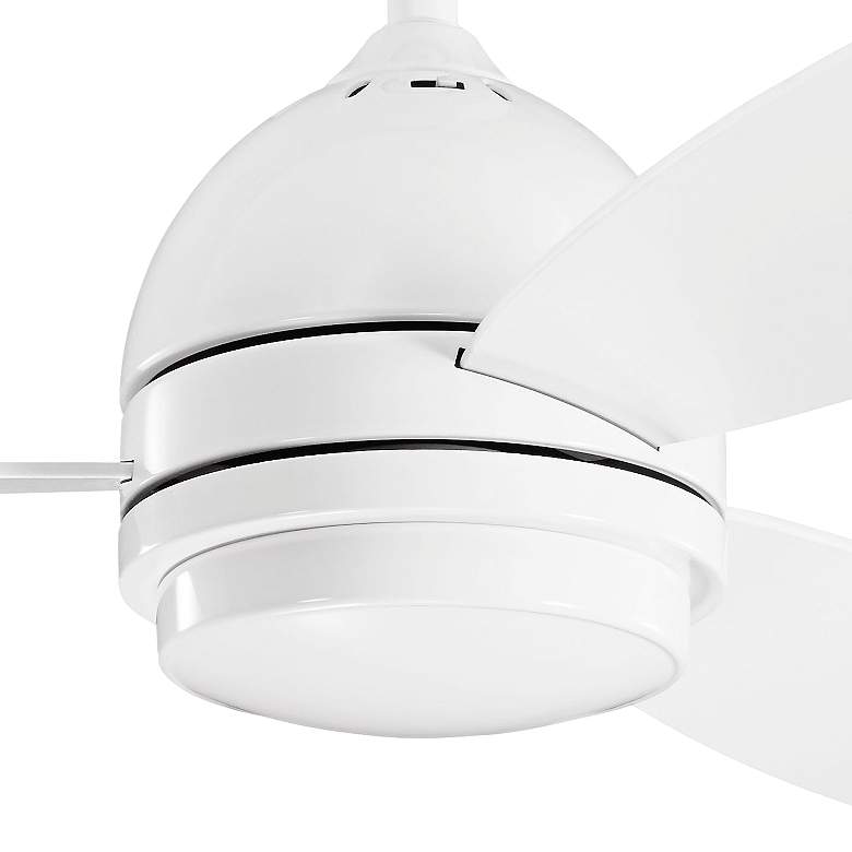 Image 3 52" Kichler Vassar White Modern LED Ceiling Fan with Wall Control more views