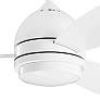 52" Kichler Vassar White Modern LED Ceiling Fan with Wall Control
