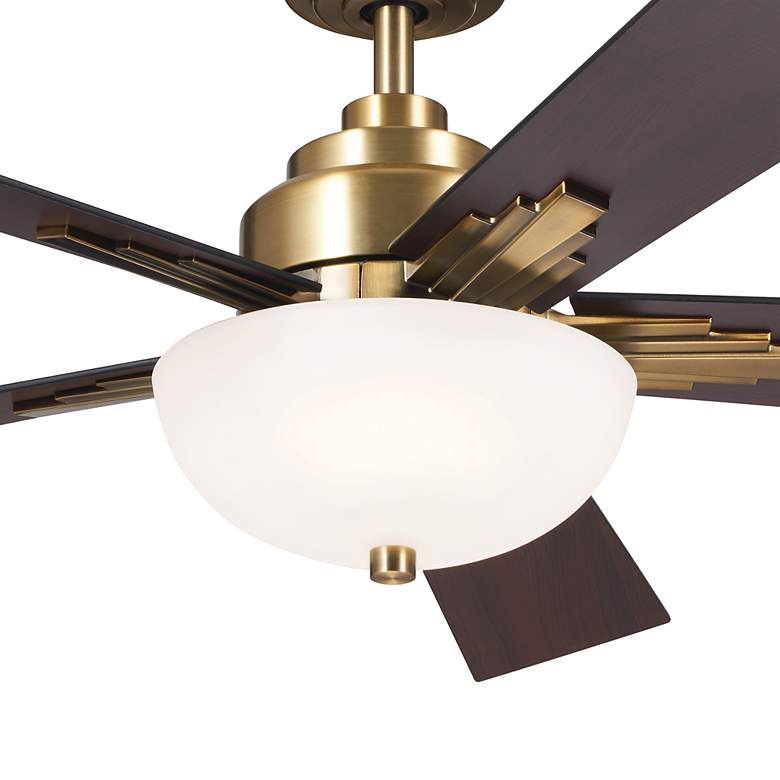 Image 3 52" Kichler Vinea Brushed Natural Brass LED Ceiling Fan more views