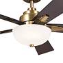 3_52" Kichler Vinea Brushed Natural Brass LED Ceiling Fan more views