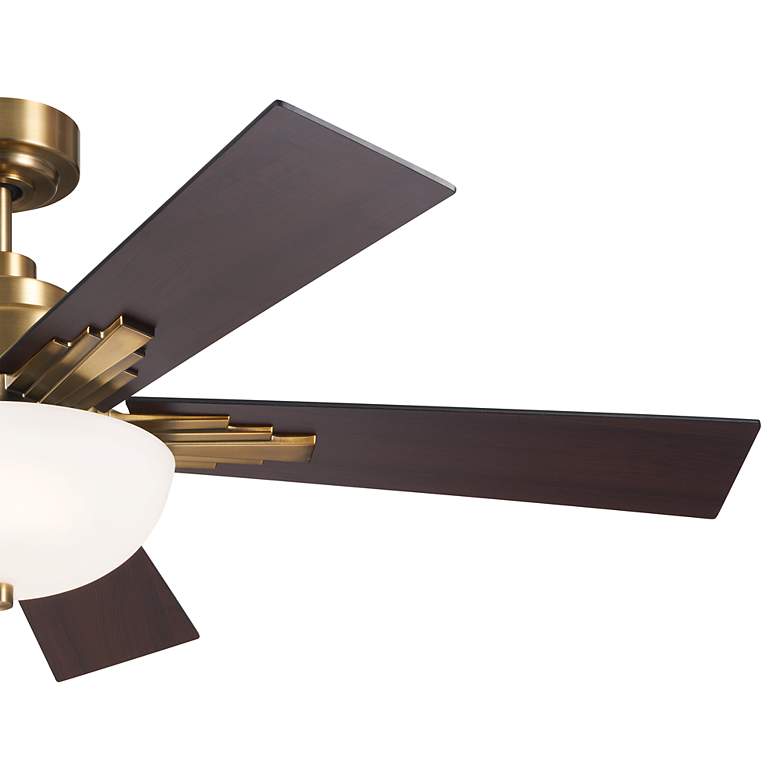 Image 4 52" Kichler Vinea Brushed Natural Brass LED Ceiling Fan more views
