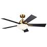 5_52" Kichler Vinea Brushed Natural Brass LED Ceiling Fan more views