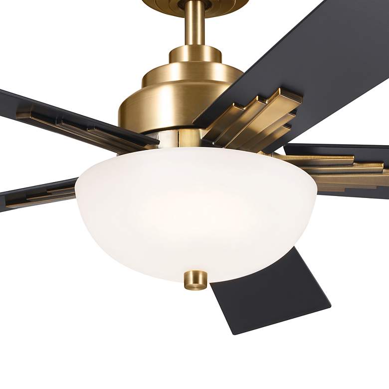 Image 6 52" Kichler Vinea Brushed Natural Brass LED Ceiling Fan more views
