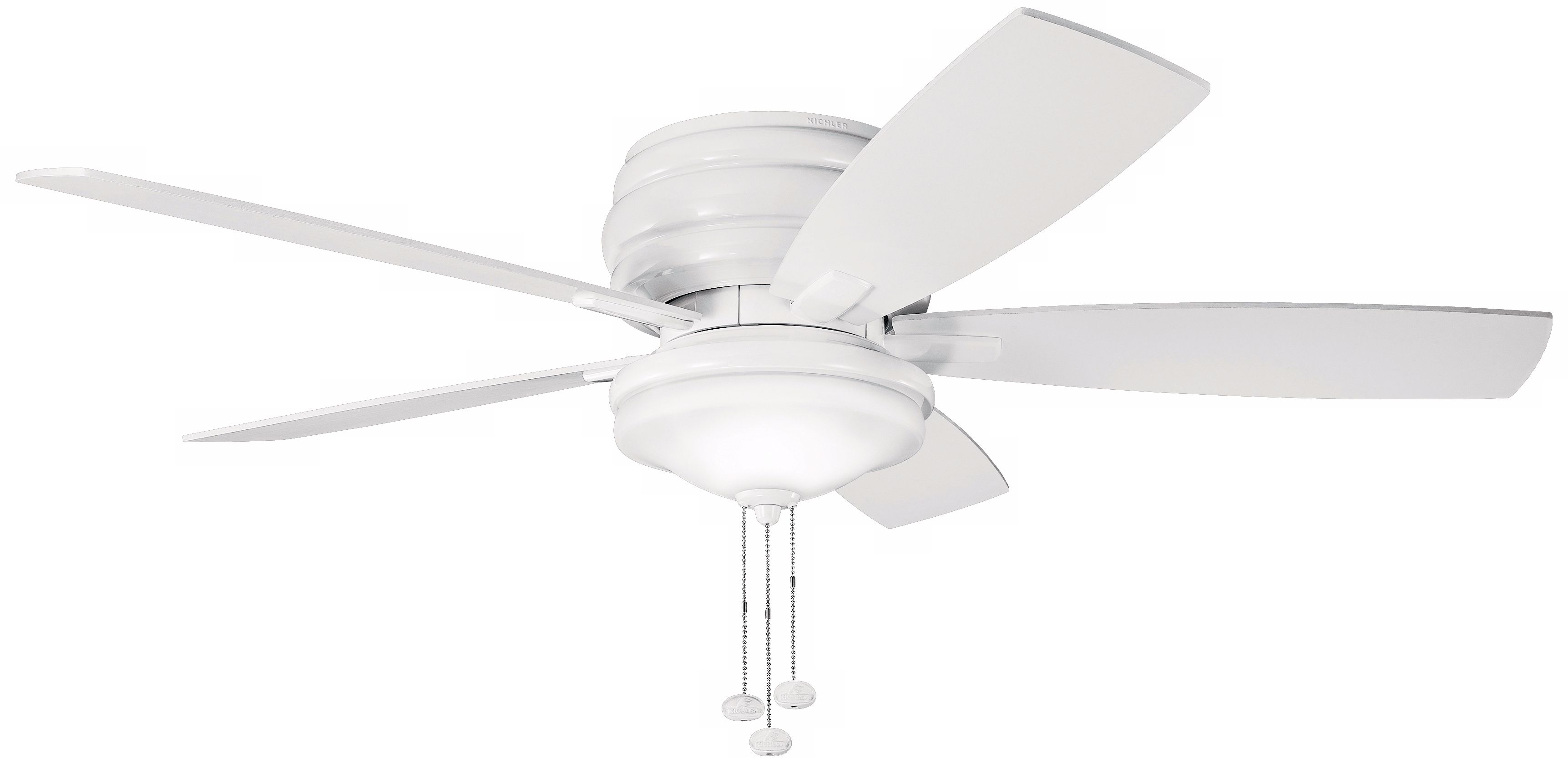 52" Kichler Windham Powder Coat White In/Outdoor Ceiling Fan