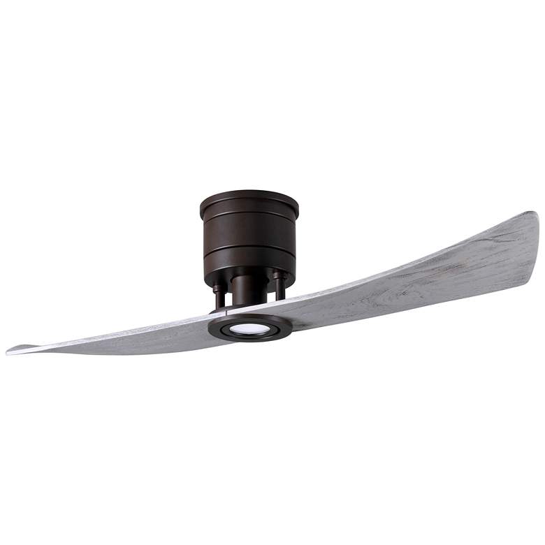 Image 5 52" Lindsay Bronze and Wood LED Damp Hugger 2-Blade Fan with Remote more views