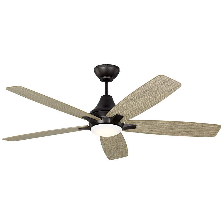 Image 1 52" Lowden Aged Pewter and Weathered Oak LED Ceiling Fan