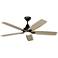 52" Lowden Aged Pewter and Weathered Oak LED Ceiling Fan