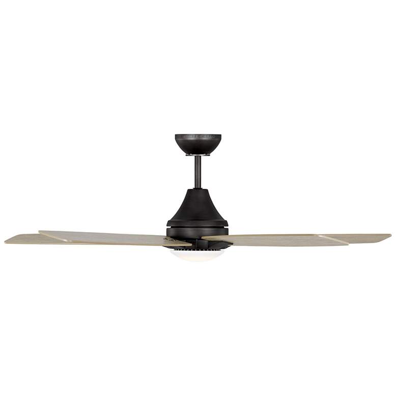 Image 2 52" Lowden Aged Pewter and Weathered Oak LED Ceiling Fan more views