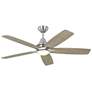 1_52" Lowden Brushed Steel and Light Gray Oak LED Ceiling Fan