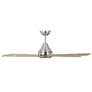 2_52" Lowden Brushed Steel and Light Gray Oak LED Ceiling Fan more views