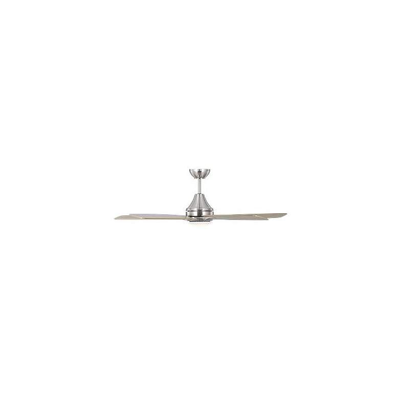 Image 3 52" Lowden Brushed Steel and Light Gray Oak LED Ceiling Fan more views