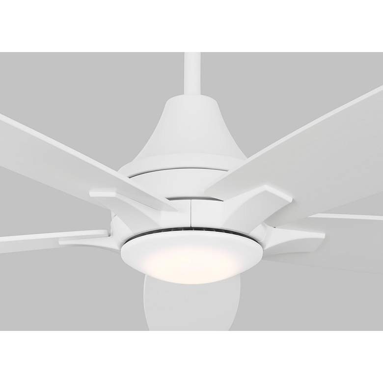 Image 3 52" Lowden Matte White LED Ceiling Fan more views