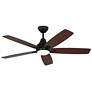 1_52" Lowden Midnight Black LED Ceiling Fan w/ Walnut Blades