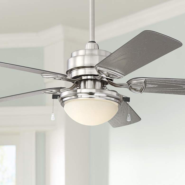 Image 1 52 inch Marina Breeze Brushed Nickel Wet LED Ceiling Fan