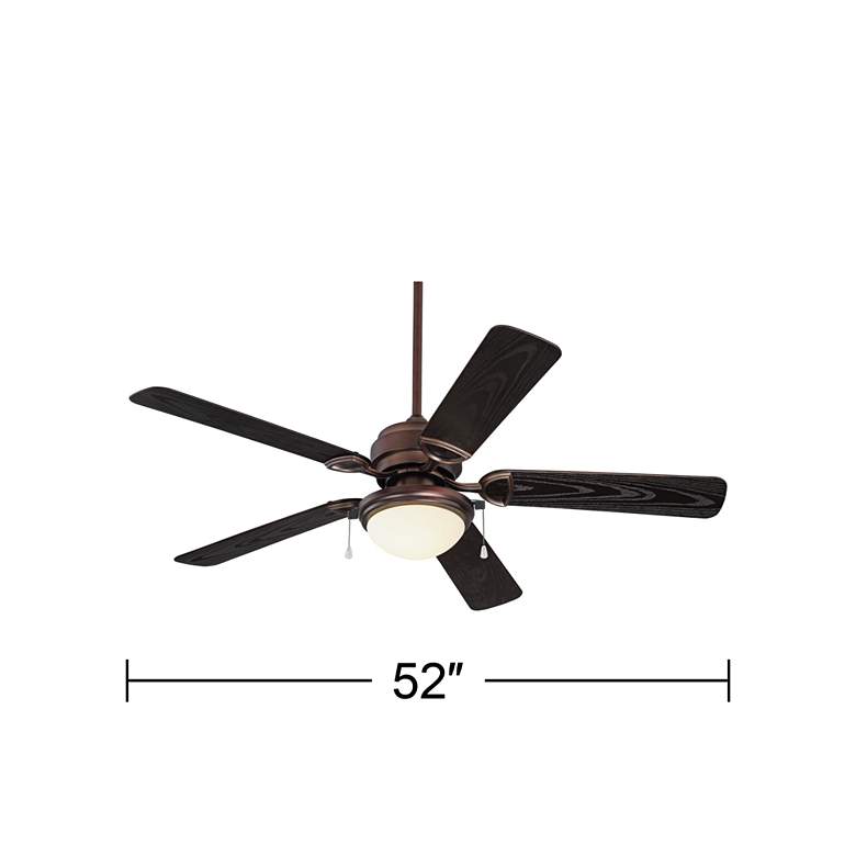 Image 6 52 inch Marina Breeze Oil Brushed Bronze Pull Chain LED Wet Rated Fan more views