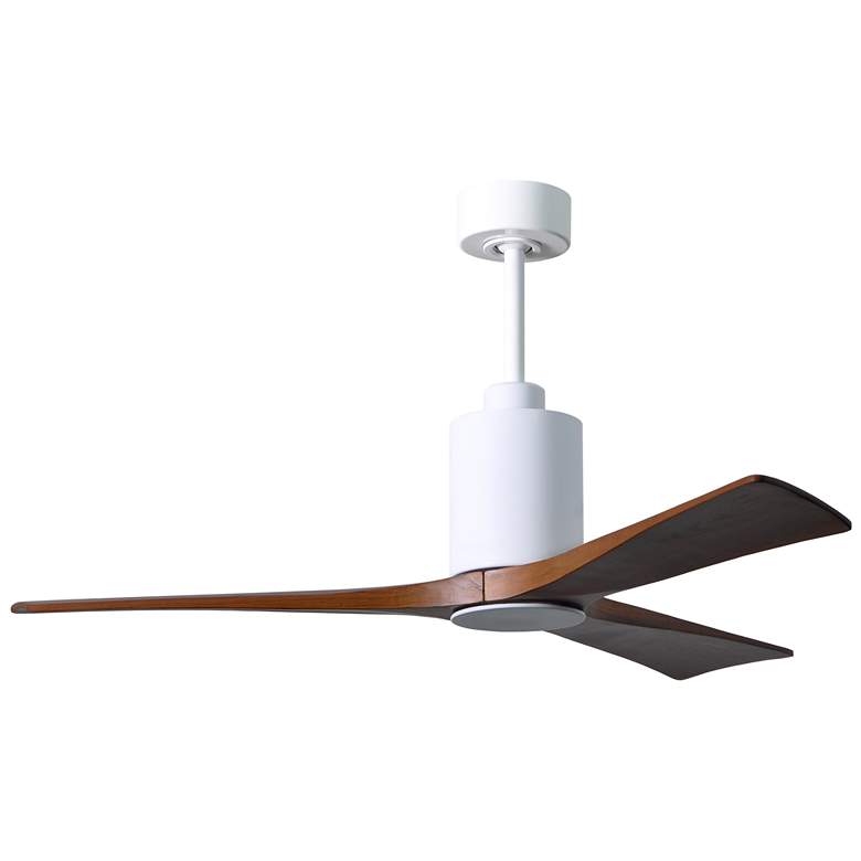 Image 1 52" Mathews Patricia-3 Gloss White Walnut LED Ceiling Fan