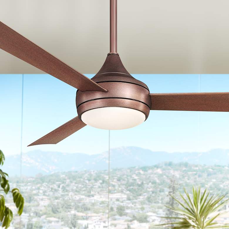 Image 1 52" Matthews Donaire Bronze Marine Grade Wet Rated Fan with Remote