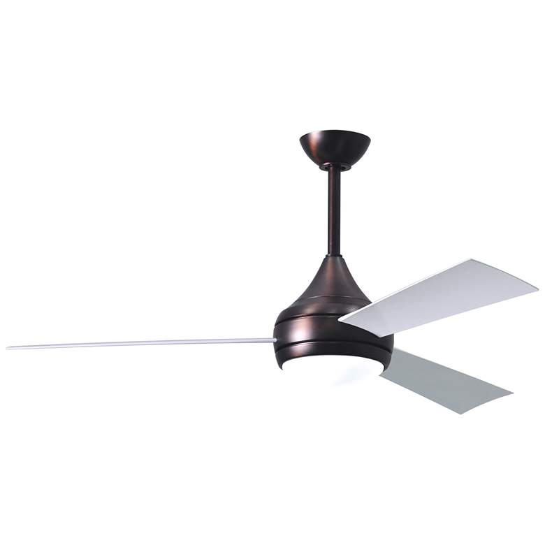 Image 1 52" Matthews Donaire Brushed Bronze LED Light 3-Blade Ceiling Fan