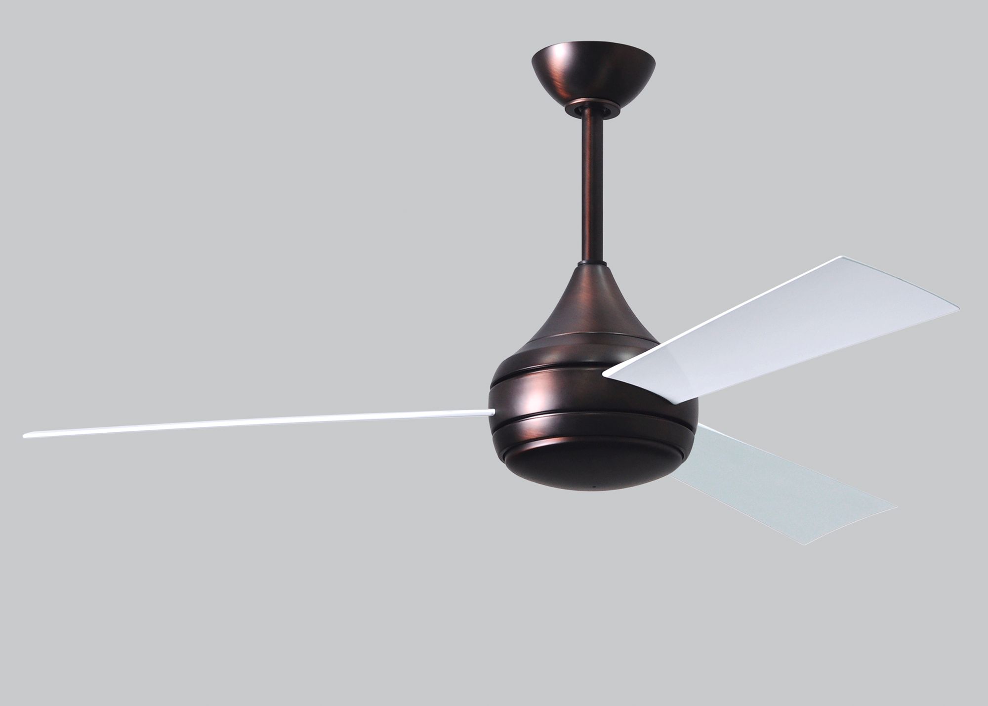 52" Matthews Donaire Brushed Bronze LED Light 3-Blade Ceiling Fan