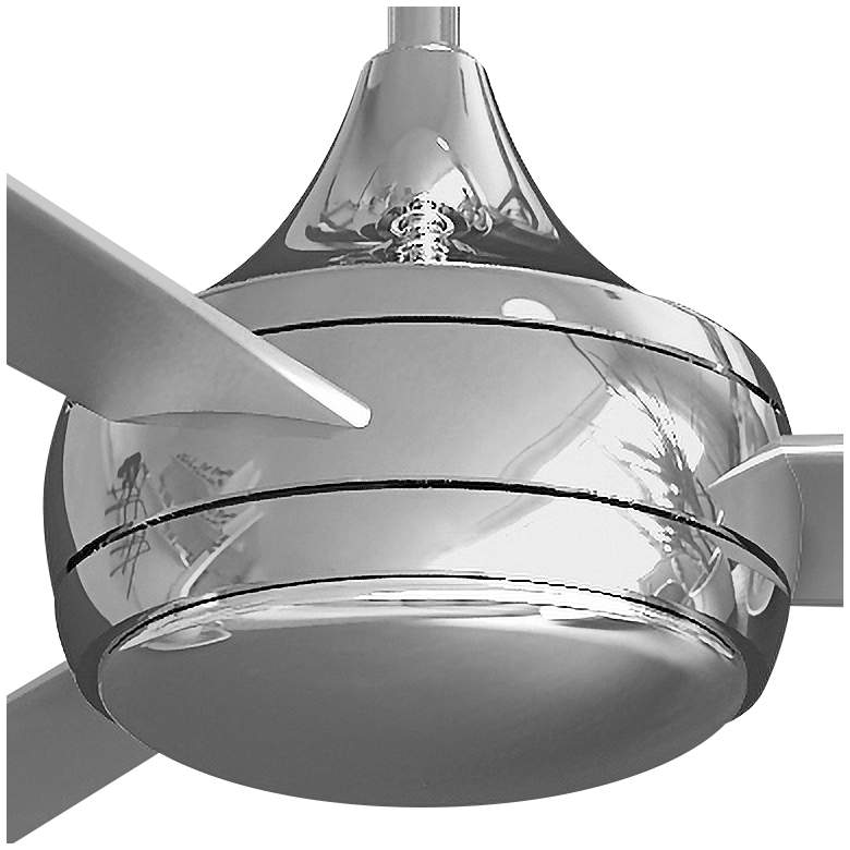52&quot; Matthews Donaire Brushed Stainless LED Wet Ceiling Fan with Remote more views