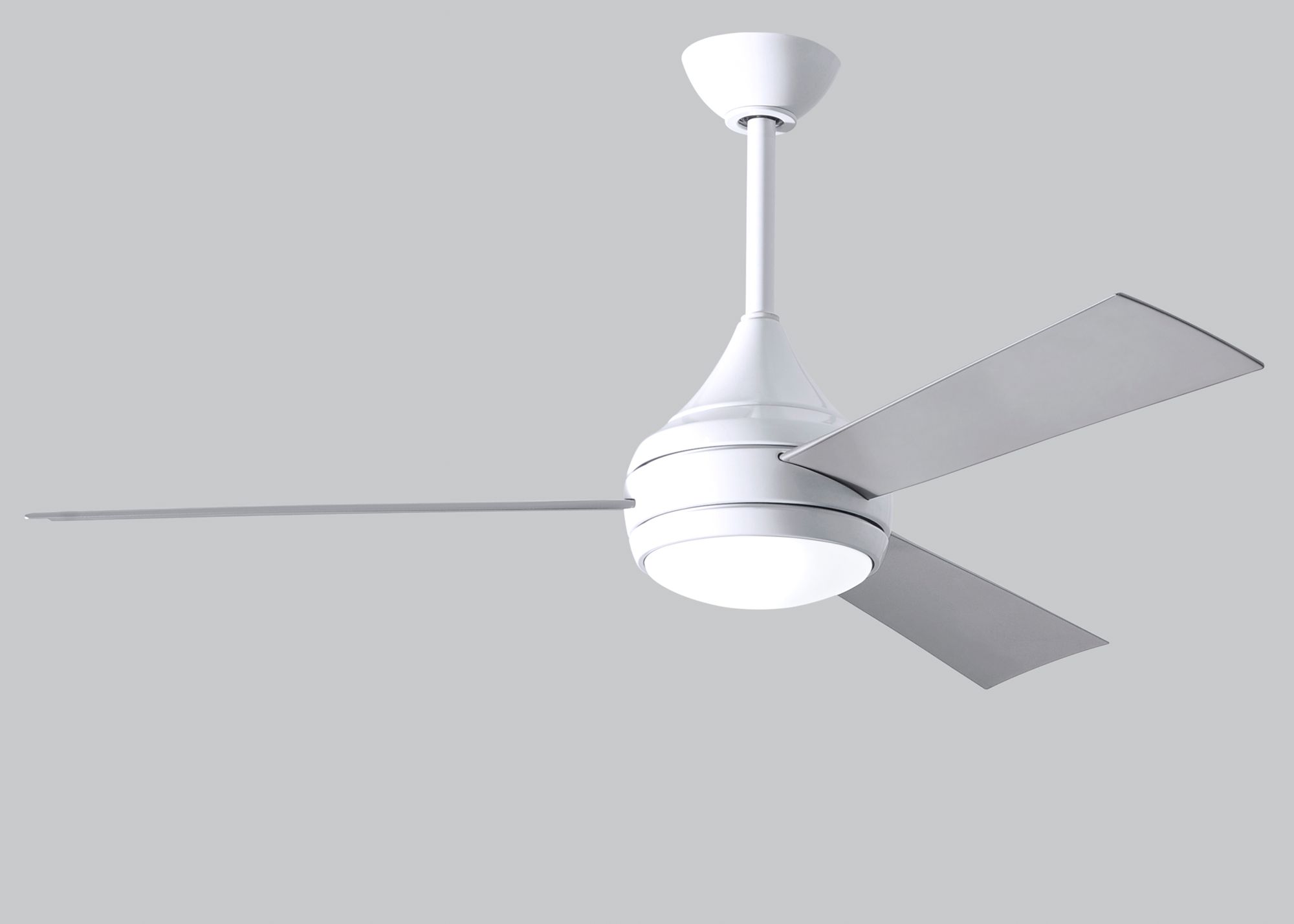 52" Matthews Donaire Gloss White LED Ceiling Fan