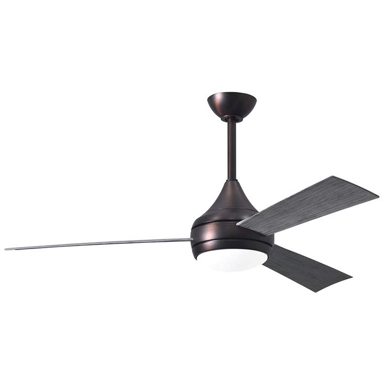 Image 1 52 inch Matthews Donaire LED Brushed Bronze and Barnwood Ceiling Fans