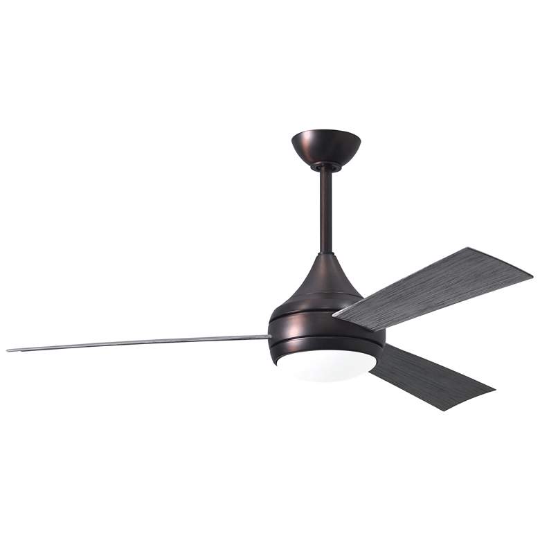 Image 1 52" Matthews Donaire LED Brushed Bronze and Barnwood Ceiling Fans