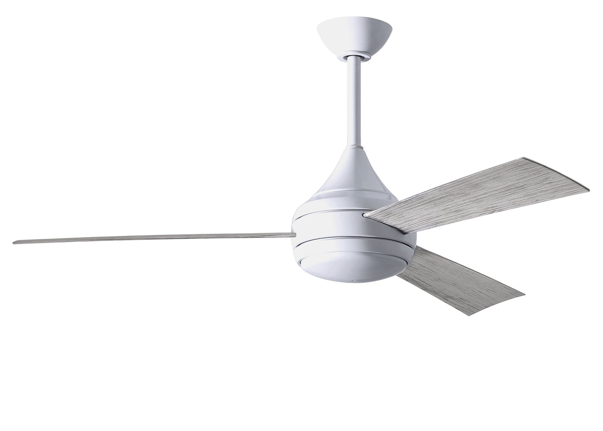 Image 2 52" Matthews Donaire LED Gloss White and Barnwood Ceiling Fan more views