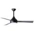 52" Matthews Donaire Wet LED Black Silver Ceiling Fan with Remote