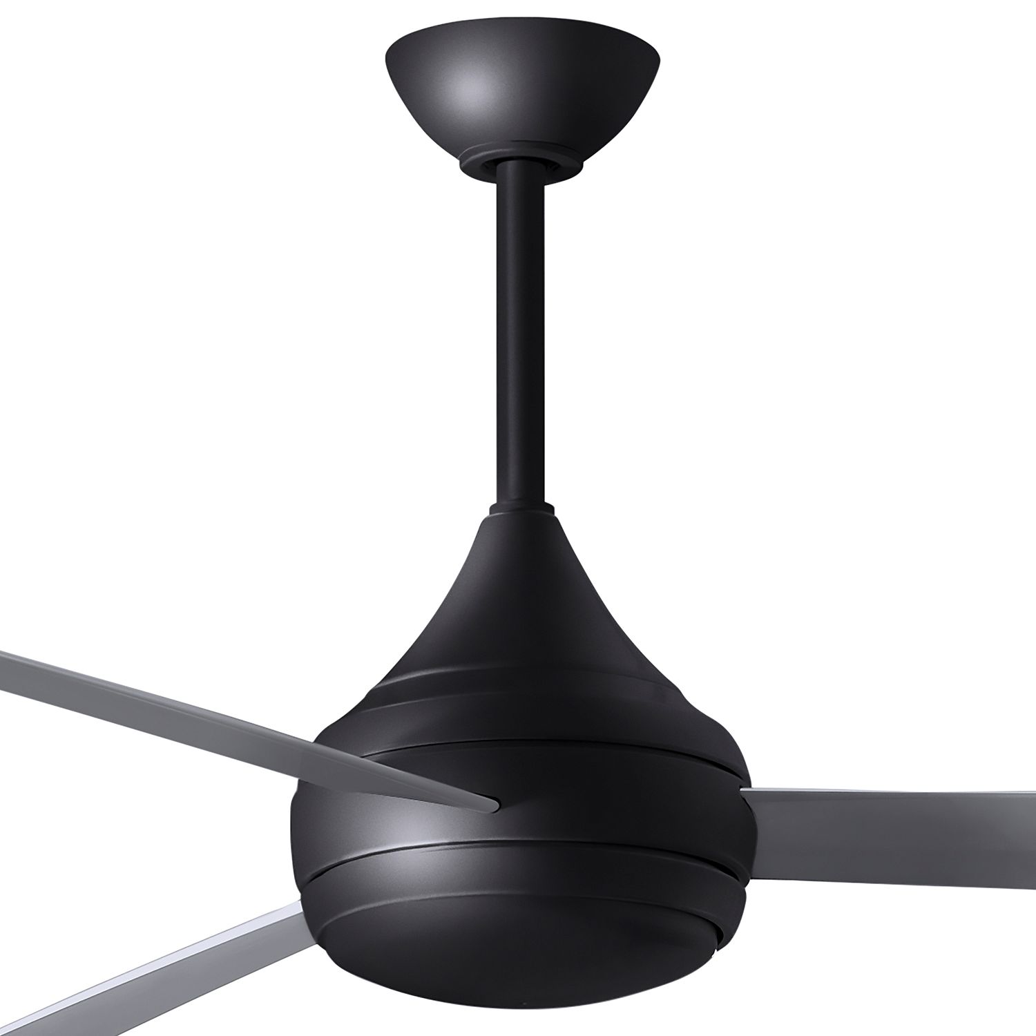 52" Matthews Donaire Wet LED Black Silver Ceiling Fan with Remote