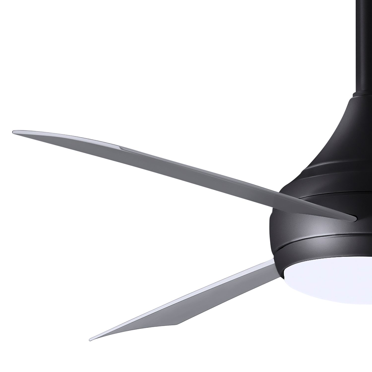 52" Matthews Donaire Wet LED Black Silver Ceiling Fan with Remote