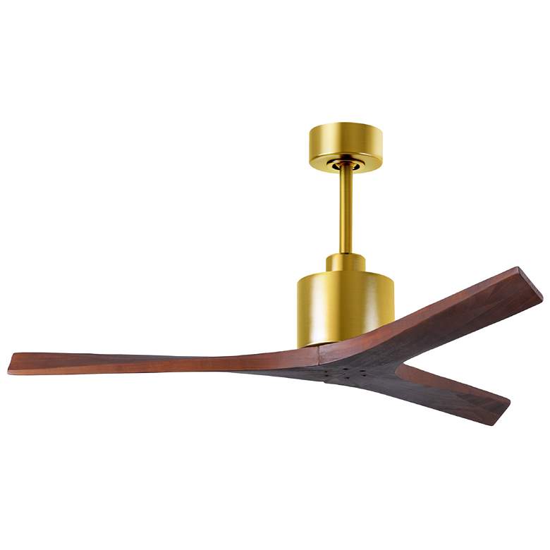 Image 1 52" Matthews Fan Mollywood Brushed Brass 3-Blade Ceiling Fan